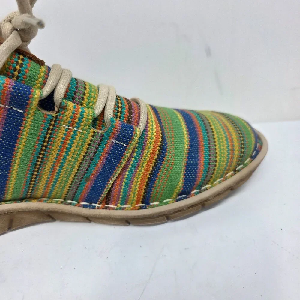 Tony Lama RACEY Multicolored Serape Womens Casual Shoes Size US 8 EUR 38 VGC